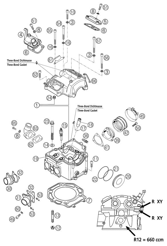 Náhled schématu CYLINDER HEAD