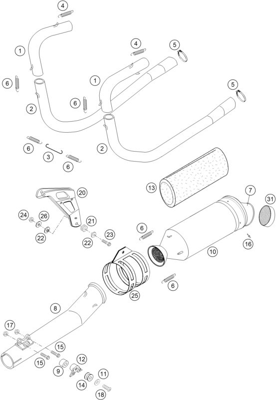 Náhled schématu EXHAUST SYSTEM