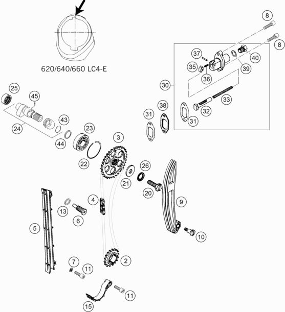 Náhled schématu TIMING DRIVE
