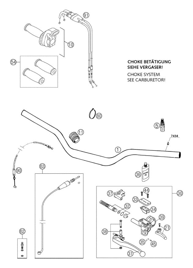 Náhled schématu HANDLEBAR, CONTROLS