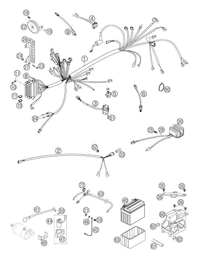 Náhled schématu WIRING HARNESS