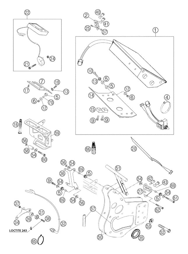Náhled schématu INSTRUMENTS / LOCK SYSTEM