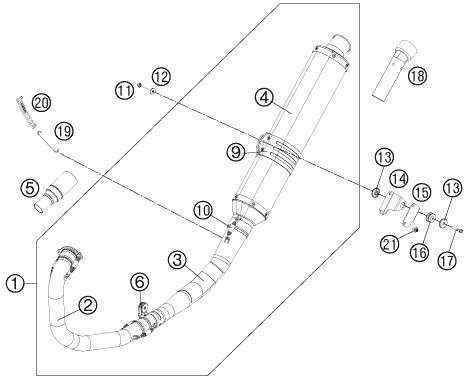 Náhled schématu EXHAUST SYSTEM