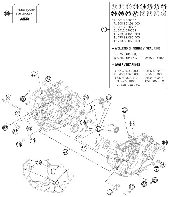 Náhled schématu ENGINE CASE