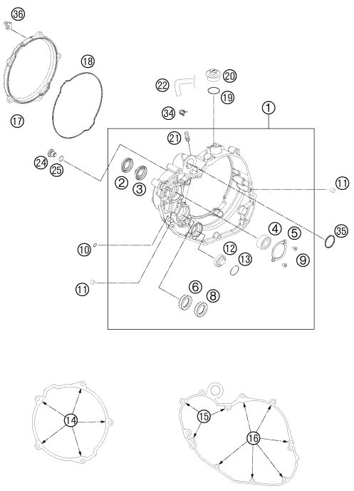 Náhled schématu CLUTCH COVER