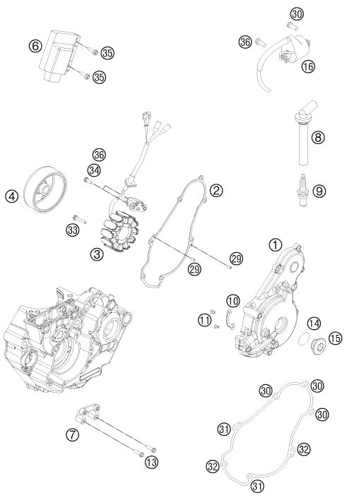 Náhled schématu IGNITION SYSTEM