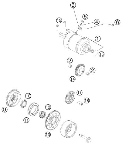 Náhled schématu ELECTRIC STARTER