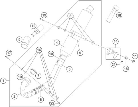 Náhled schématu EXHAUST SYSTEM