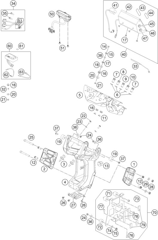 Náhled schématu INSTRUMENTS / LOCK SYSTEM