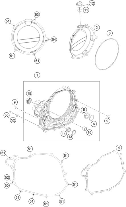 Náhled schématu CLUTCH COVER