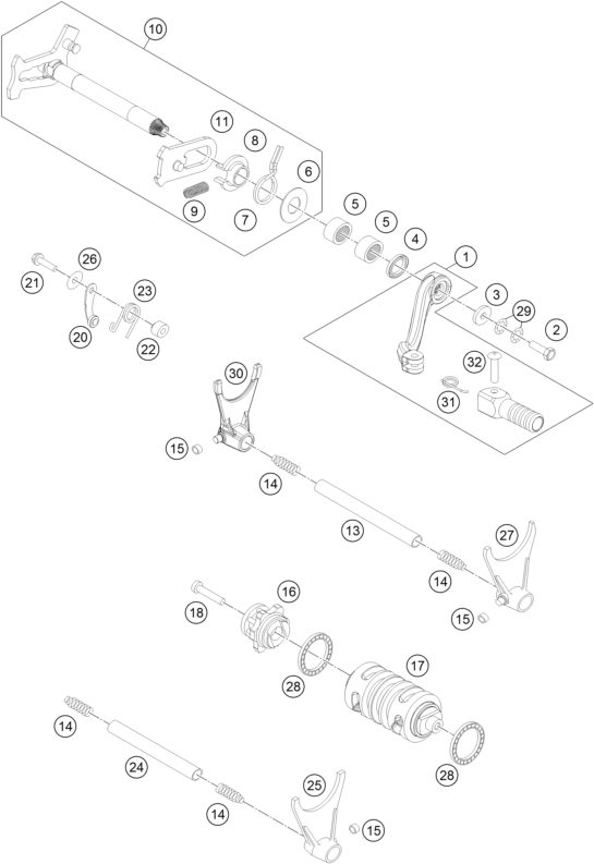 Náhled schématu SHIFTING MECHANISM