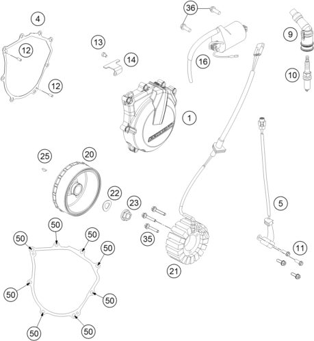 Náhled schématu IGNITION SYSTEM