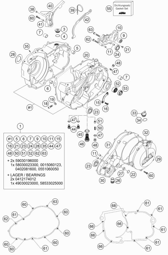 Náhled schématu ENGINE CASE