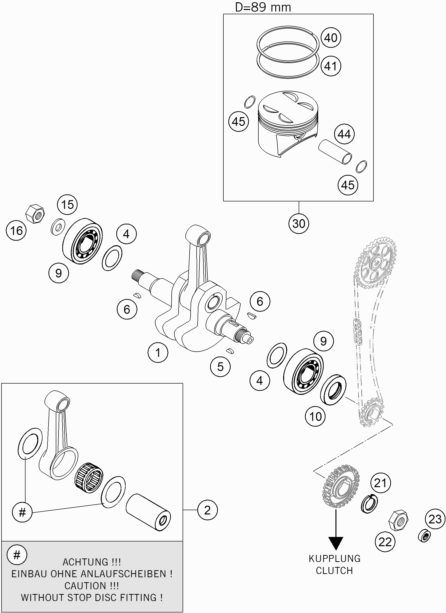 Náhled schématu CRANKSHAFT, PISTON