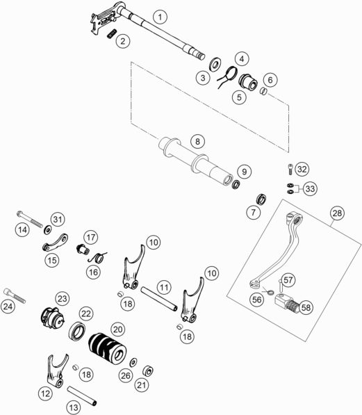 Náhled schématu SHIFTING MECHANISM