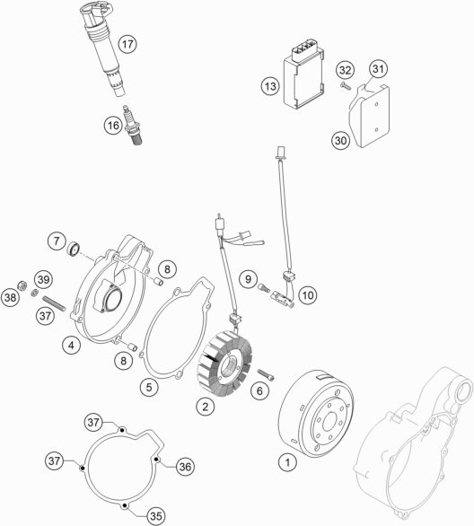 Náhled schématu IGNITION SYSTEM