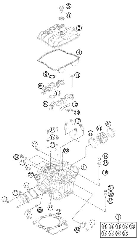 Náhled schématu CYLINDER HEAD