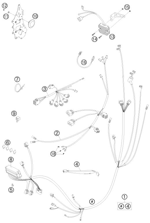 Náhled schématu WIRING HARNESS