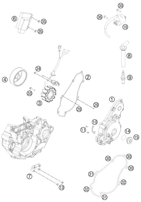 Náhled schématu IGNITION SYSTEM