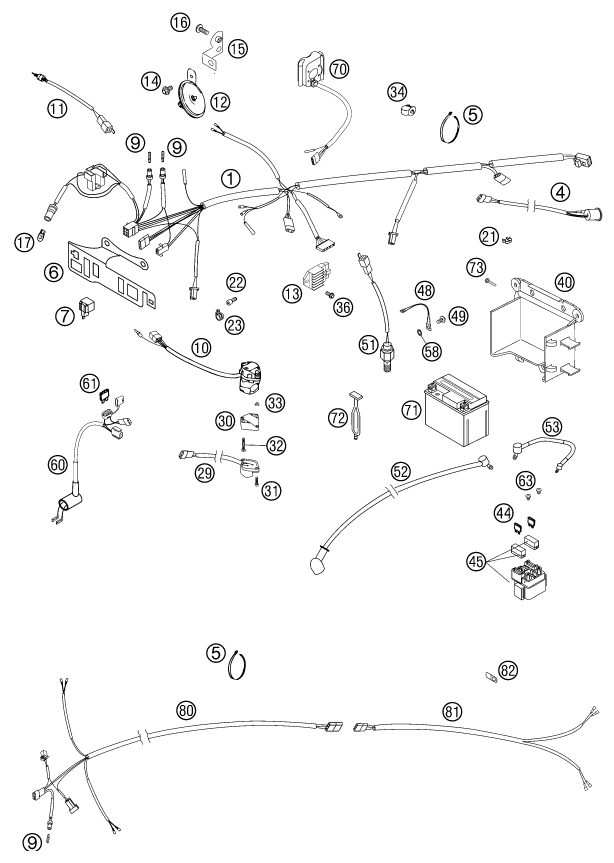 Náhled schématu WIRING HARNESS