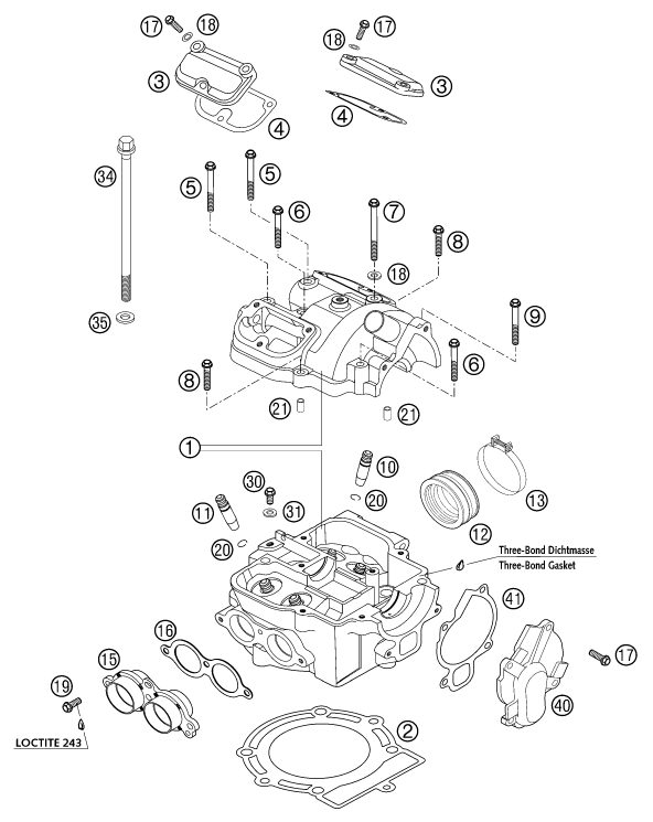 Náhled schématu CYLINDER HEAD