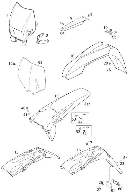 Náhled schématu MASK, FENDERS