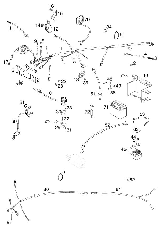 Náhled schématu WIRING HARNESS