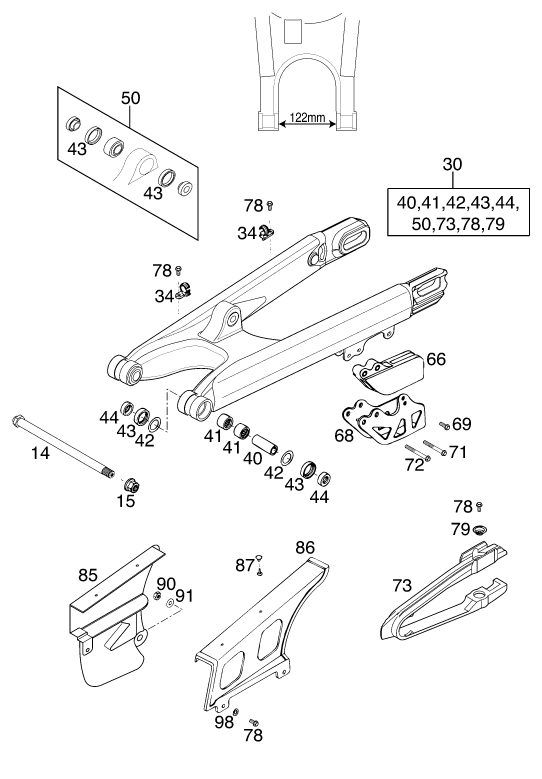Náhled schématu SWING ARM