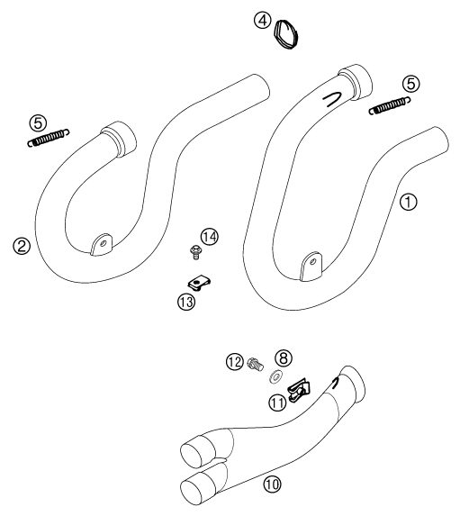 Náhled schématu EXHAUST SYSTEM