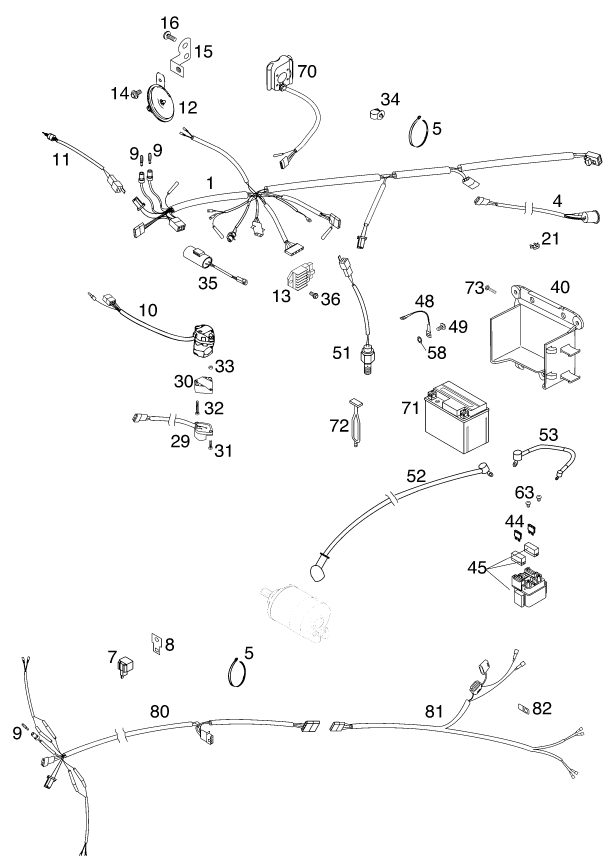 Náhled schématu WIRING HARNESS
