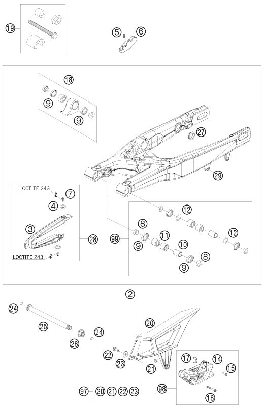 Náhled schématu SWING ARM