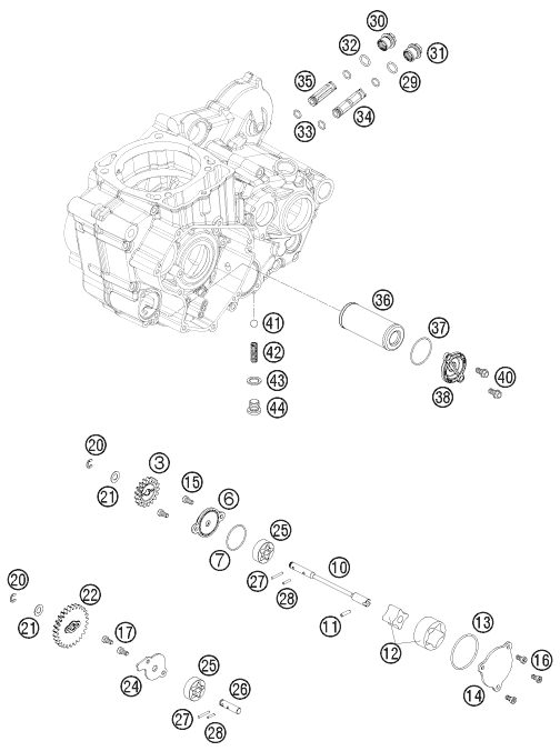 Náhled schématu LUBRICATING SYSTEM