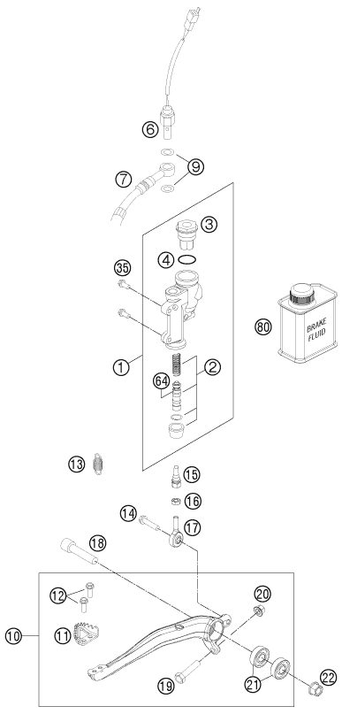 Náhled schématu REAR BRAKE CONTROL