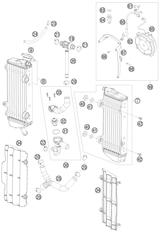Náhled schématu COOLING SYSTEM