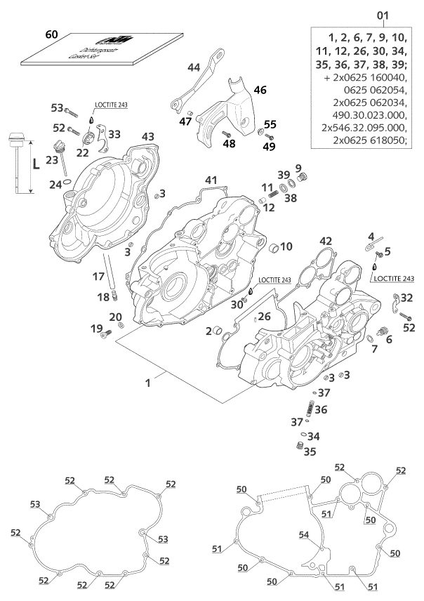 Náhled schématu ENGINE CASE