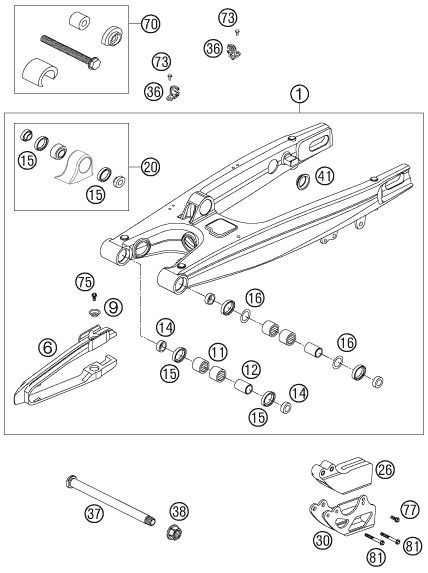 Náhled schématu SWING ARM