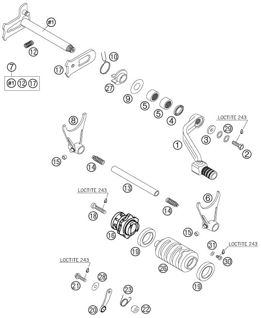 Náhled schématu SHIFTING MECHANISM