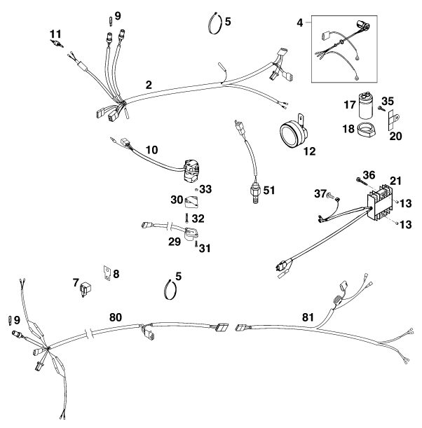 Náhled schématu WIRING HARNESS