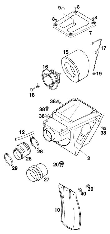 Náhled schématu AIR FILTER