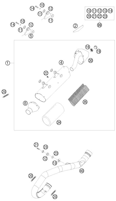 Náhled schématu EXHAUST SYSTEM