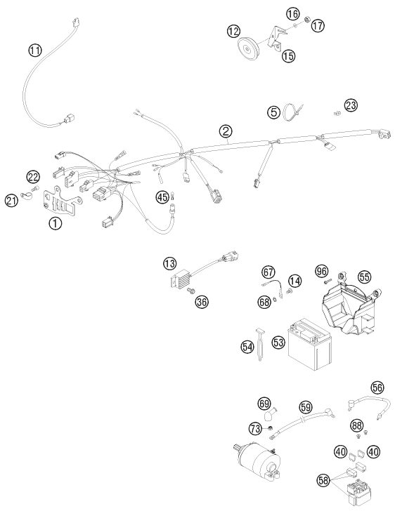 Náhled schématu WIRING HARNESS
