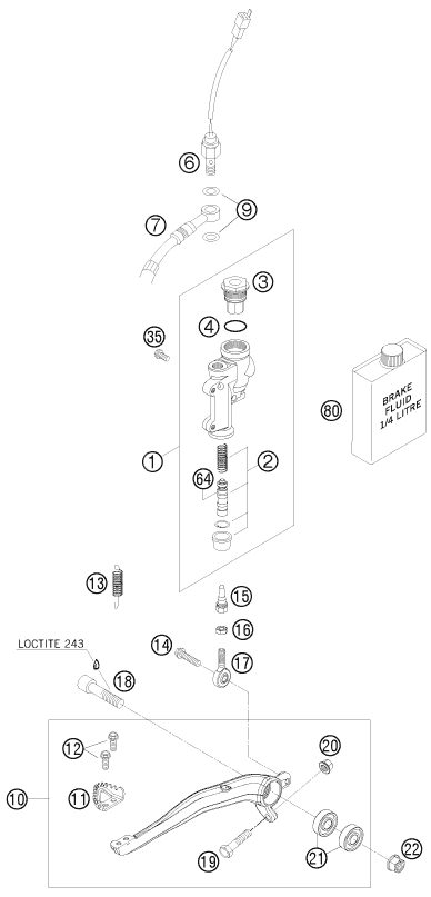 Náhled schématu REAR BRAKE CONTROL