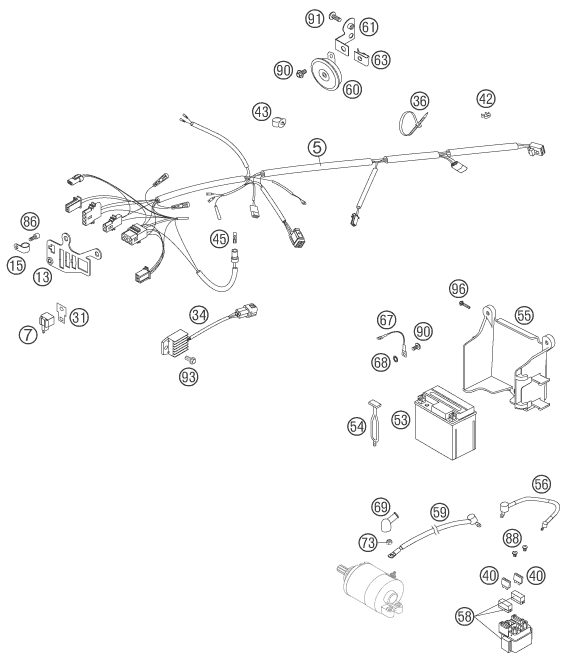 Náhled schématu WIRING HARNESS