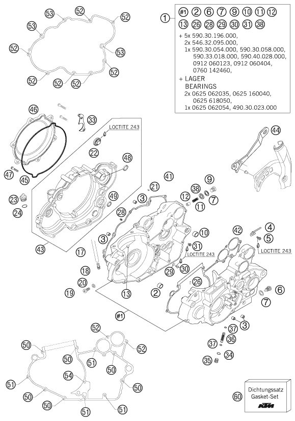 Náhled schématu ENGINE CASE