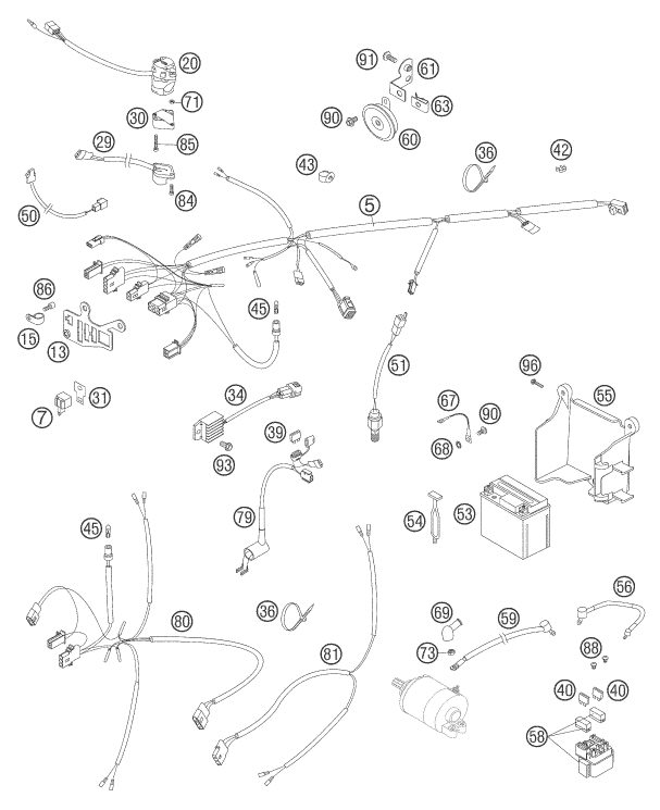 Náhled schématu WIRING HARNESS