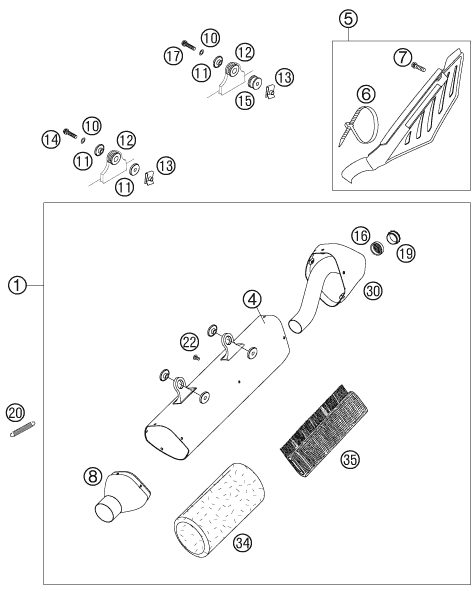 Náhled schématu EXHAUST SYSTEM