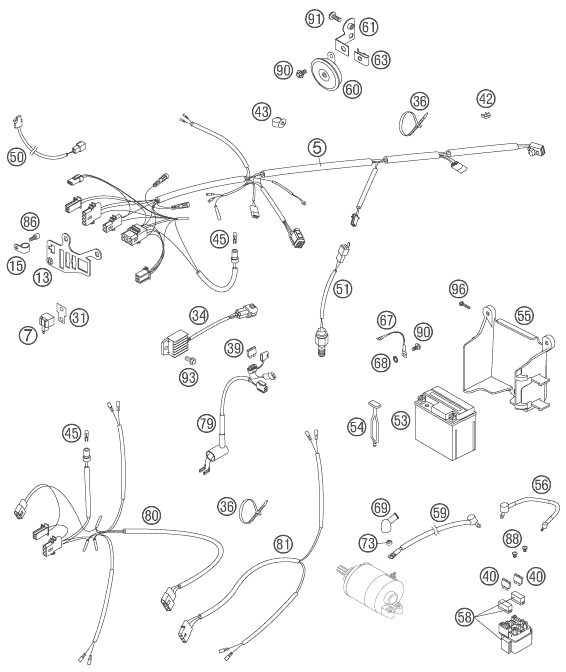 Náhled schématu WIRING HARNESS