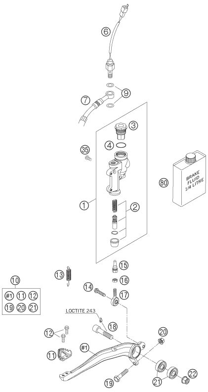 Náhled schématu REAR BRAKE CONTROL