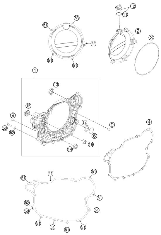 Náhled schématu CLUTCH COVER