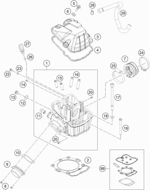 Náhled schématu CYLINDER HEAD